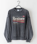 【UNDERWRAPS/アンダーラップス】インディゴ染め 裏毛スウェットトレーナー zo