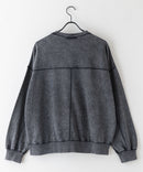 【UNDERWRAPS/アンダーラップス】インディゴ染め 裏毛スウェットトレーナー zo