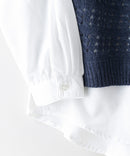 【FORTPOINT/フォートポイント】ニットベスト+ブラウスアンサンブル zo