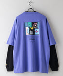 【（What it isNt）ART BY MARKGONZALES / (ワットイットイズント)アートバイマークゴンザレス】 リアル レイヤード ロンT  半袖T ロンT 2枚セット ユニセックス