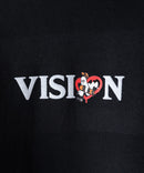 【VISION STREET WEAR/ヴィジョンストリートウェア】GHOST SKATER PARKA/オーバーサイズ 裏起毛 バックプリント ロゴ ワンポイント スウェット パーカー フーディー/レディース メンズ zo