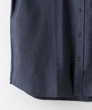 リラックスフィット 楽ケア オックス バンドカラーシャツ イージーケア ピンポイント防汚加工 時短シャツ BLUE STANDARD ❘ジーンズメイト公式オンラインショップ