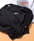 【VISION STREET WEAR/ヴィジョンストリートウェア】MONSTER LOGO SWEAT/オーバーサイズ 裏起毛 バックプリント ロゴ ワンポイント スウェット トレーナー/レディース メンズ zo