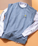 【（What it isNt）ART BY MARKGONZALES / (ワットイットイズント) アートバイマークゴンザレス】 スエードタッチベスト ロンT リアルレイヤード 2枚セット