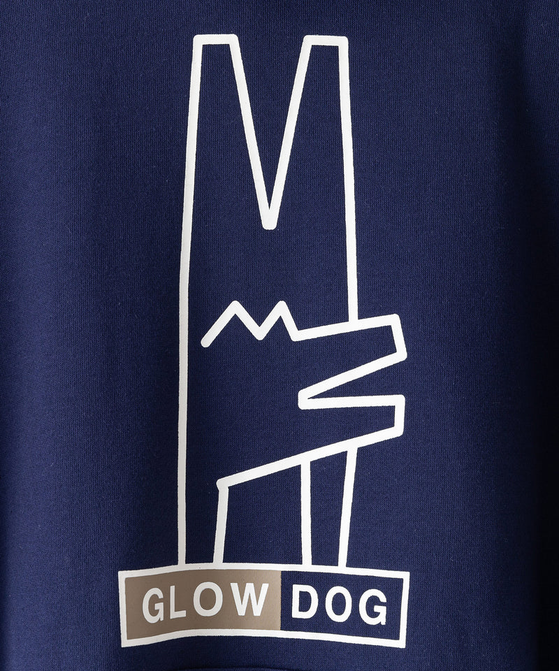 11月新作【GLOW DOG/グロウドッグ】ビックシルエット 逆立ち DOG アイコン パーカー