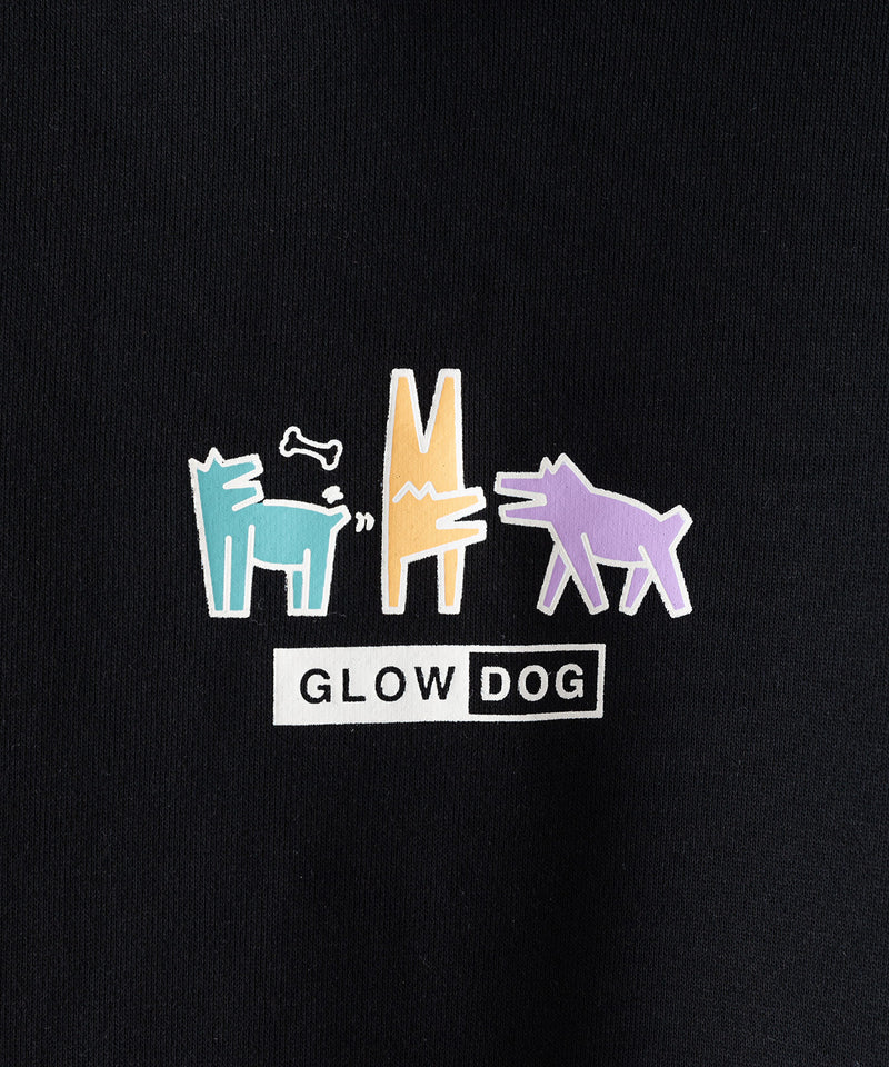 11月新作【GLOW DOG/グロウドッグ】ビックシルエット トリプル DOG アイコン パーカー