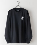 【SAVIER/サビアー】WALKING DONUTSコラボ / バックプリント ビッグシルエット スウェットトレーナー ワンポイント刺繍 ブランドロゴ