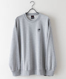 【SAVIER/サビアー】WALKING DONUTSコラボ / バックプリント ビッグシルエット スウェットトレーナー ワンポイント刺繍 ブランドロゴ