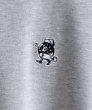 【SAVIER/サビアー】WALKING DONUTSコラボ / バックプリント ビッグシルエット スウェットトレーナー ワンポイント刺繍 ブランドロゴ