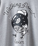 【SAVIER/サビアー】WALKING DONUTSコラボ / バックプリント ビッグシルエット スウェットトレーナー ワンポイント刺繍 ブランドロゴ