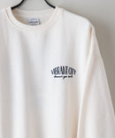 【UNDER WRAPS/アンダーラップス】裏起毛前後刺繍スウェットトレーナー zo