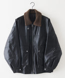 【SAVIER/サビアー】ボア衿G1PUレザーブルゾン