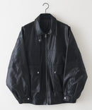 【SAVIER/サビアー】ボア衿G1PUレザーブルゾン