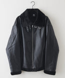 【BRKNHOME/ブロークンホーム】PUレザーB-3フライトジャケット