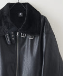 【BRKNHOME/ブロークンホーム】PUレザーB-3フライトジャケット