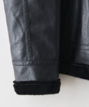 【BRKNHOME/ブロークンホーム】PUレザーB-3フライトジャケット