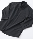 カットジョーゼット 7分袖シャツ 吸水速乾 接触冷感 ストレッチ 軽量 イージーケア UVカット BLUE STANDARD ブルースタンダード