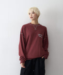 【UNDERWRAPS/アンダーラップス】配色ステッチ 裏毛スウェットトレーナー zo