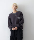 【UNDERWRAPS/アンダーラップス】配色ステッチ 裏毛スウェットトレーナー zo