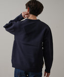 マシン ウォッシャブル アンチ ピリング 軽量 切り替え デザイン セーター イージーケア BLUE STANDARD ブルースタンダード