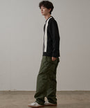 マシン ウォッシャブル アンチ ピリング 軽量 切り替え デザイン セーター イージーケア BLUE STANDARD ブルースタンダード