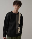 マシン ウォッシャブル アンチ ピリング 軽量 切り替え デザイン セーター イージーケア BLUE STANDARD ブルースタンダード