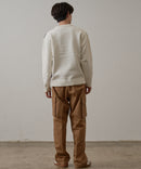 マシン ウォッシャブル アンチ ピリング 軽量 切り替え デザイン セーター イージーケア BLUE STANDARD ブルースタンダード