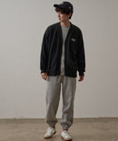 【UNIIT × RED CAP GIRL】 バック イラスト ジャガード ニット Vネック カーディガン