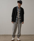 マシン ウォッシャブル アンチ ピリング  軽量 アラン柄 Vネック カーディガン イージーケア  BLUE STANDARD ブルースタンダード