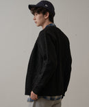 マシン ウォッシャブル アンチ ピリング  軽量 アラン柄 Vネック カーディガン イージーケア  BLUE STANDARD ブルースタンダード