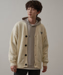 【UNIIT × RED CAP GIRL】 バック イラスト ジャガード ニット Vネック カーディガン