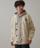 【UNIIT × RED CAP GIRL】 バック イラスト ジャガード ニット Vネック カーディガン