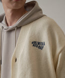 【UNIIT × RED CAP GIRL】 バック イラスト ジャガード ニット Vネック カーディガン