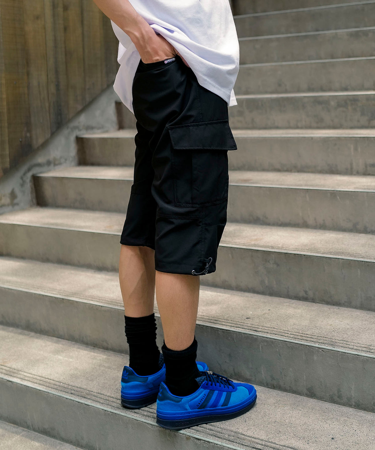 ストレッチリップストップ クロップドパンツ 7分丈 速乾 UV