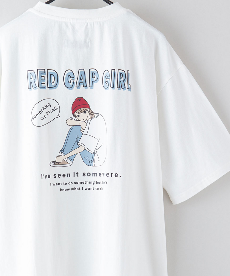 【UNIIT × RED CAP GIRL】 バック プリント ビッグ Tシャツ