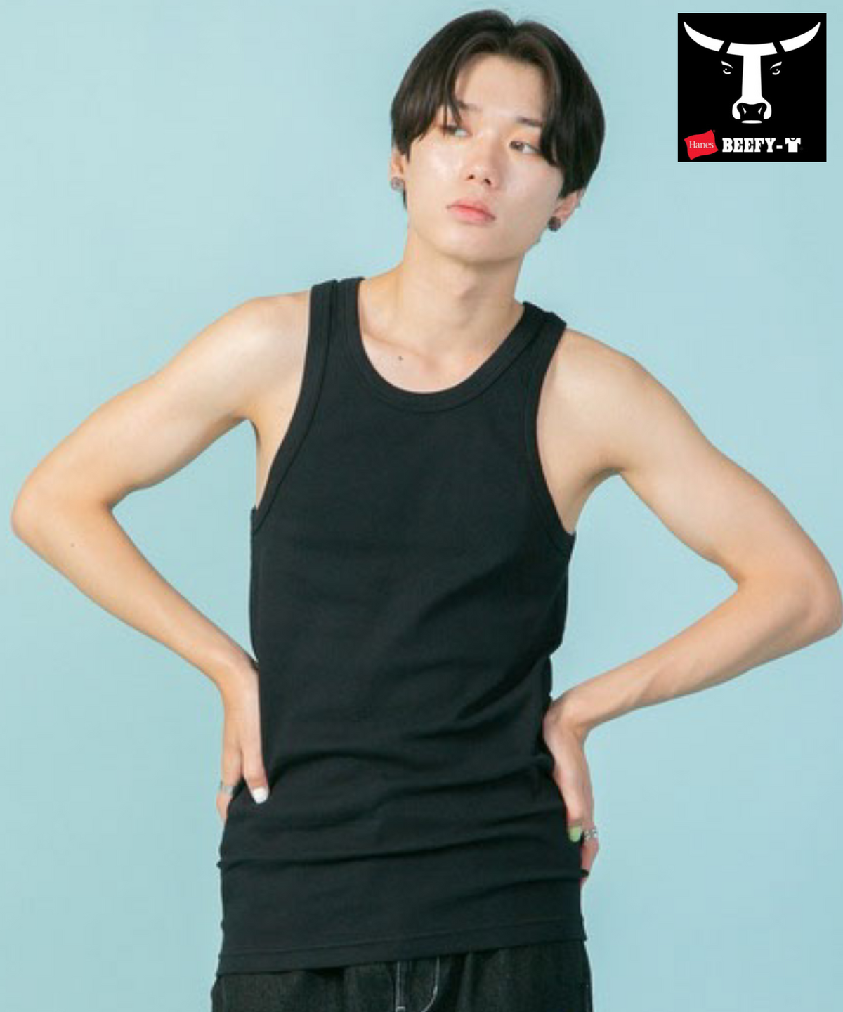 BEEFY リブ タンクトップ HANES BEEFY リブ タンクトップ HANES