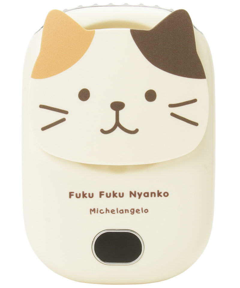 Fuku Fuku Nyanko３WAYハンズフリーファン ミケランジェロ ふくふく