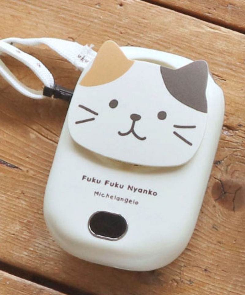 Fuku Fuku Nyanko３WAYハンズフリーファン ミケランジェロ ふくふく