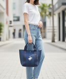 【BEVERLY HILLS POLO CLUB/ビバリーヒルズポロクラブ】【ネオプレーン風パンチング素材 軽量】パンチングネオミニトートバッグ カートバッグ ゴルフ 軽い 丈夫 メッシュ風 スポーティー 大人カジュアル