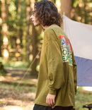 サンセットマウンテン バックロゴ ロンT OUTDOOR EXCHANGE アウトドアエクスチェンジ