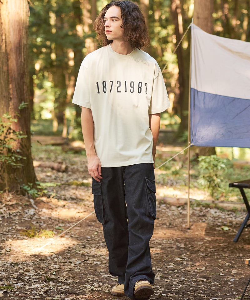 リラックス オリジン ナンバリング プリントTシャツ UVカットOUTDOOR EXCHANGE