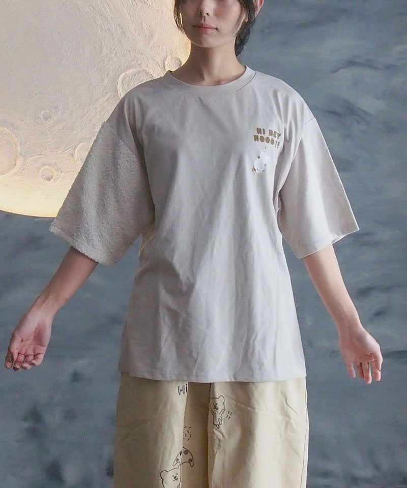【Hi Hey Hoooo/ハイヘイホー】袖アニマルTシャツ zo