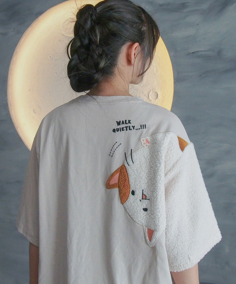 【Hi Hey Hoooo/ハイヘイホー】袖アニマルTシャツ zo