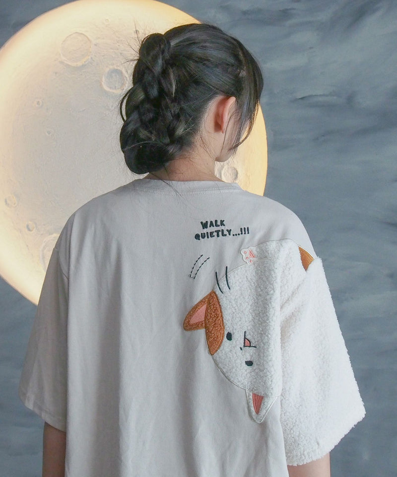 【Hi Hey Hoooo/ハイヘイホー】袖アニマルTシャツ zo