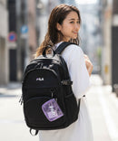【FILA/フィラ】【大容量29L A4サイズ対応】クリアポーチ付きバックパック 通勤・通学 PCポケット 部活 韓国ファッション ストリート