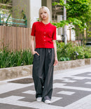 【U.S. POLO ASSN./ユーエスポロアッスン】【1枚で着れる 半袖カーディガン】ケーブル編み 半袖カーディガン ワンポイントロゴ刺繍 きれいめ オフィス 通勤 冷房対策 トラッド 韓国ファッション