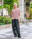 【U.S. POLO ASSN./ユーエスポロアッスン】【とろみ素材 蒸れにくくさらさら】透かし編みニットTシャツ 透け感 涼しい サマーニット 高見え 上品