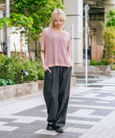 【U.S. POLO ASSN./ユーエスポロアッスン】【とろみ素材 蒸れにくくさらさら】透かし編みニットTシャツ 透け感 涼しい サマーニット 高見え 上品