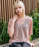 【U.S. POLO ASSN./ユーエスポロアッスン】【とろみ素材 蒸れにくくさらさら】透かし編みニットTシャツ 透け感 涼しい サマーニット 高見え 上品