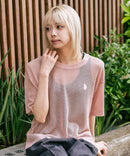 【U.S. POLO ASSN./ユーエスポロアッスン】【とろみ素材 蒸れにくくさらさら】透かし編みニットTシャツ 透け感 涼しい サマーニット 高見え 上品